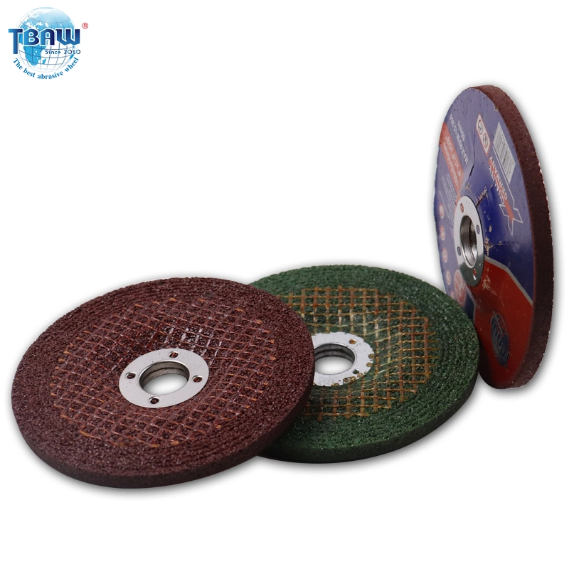 4′′/4.5′′/5′′/6′′/7′′/9′′inch Thickness 6mm 2.5/3net Polishing Abrasive Grinding Wheel