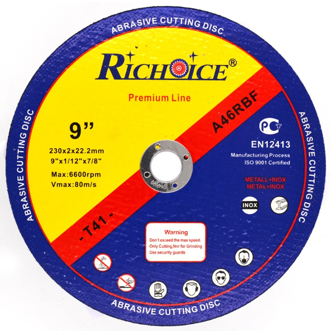 Richoice Diameter 50mm Thickness 6mm Bore 10mm T29 Abrasive Grinding Wheel for Cutting Metal