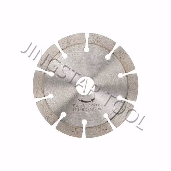 Hoja de sierra de corte de diamante segmentado sinterizado de 5 pulgadas para granito