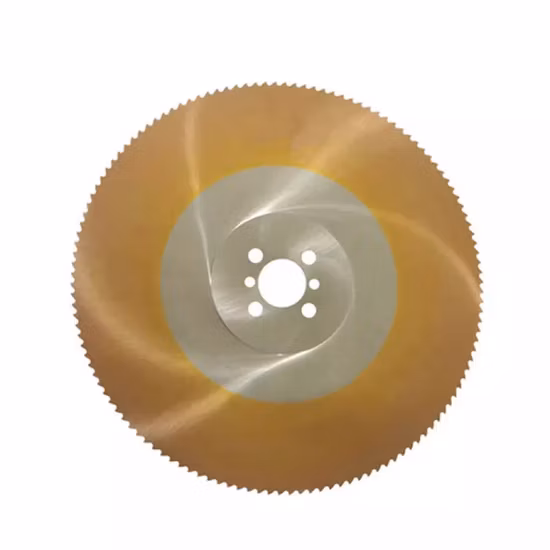 Hoja de sierra circular HSS de 14 pulgadas y 350 mm para corte de tubos de acero inoxidable con revestimiento de óxido negro