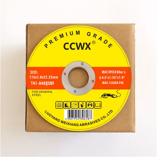 Discos de corte de metal de 4,5 pulgadas Rueda de corte de China de 1,2 mm